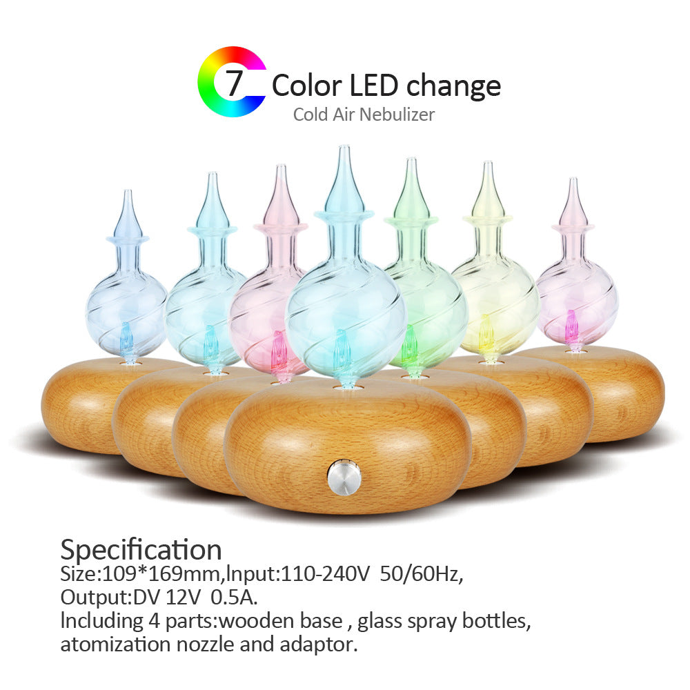 Glass & Wood Cold-Air Diffuser