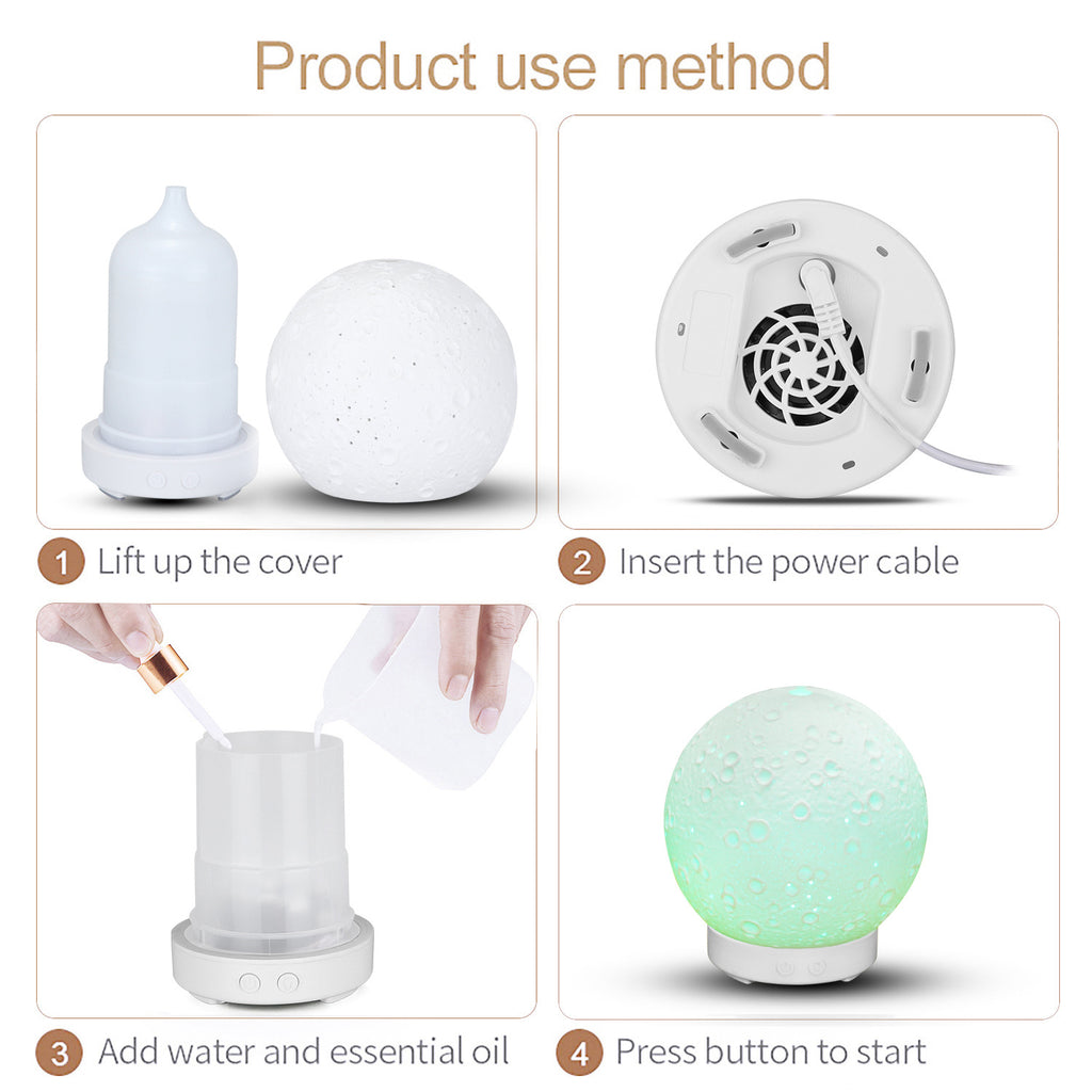 Ceramic-Cover Ultrasonic Aroma Diffuser
