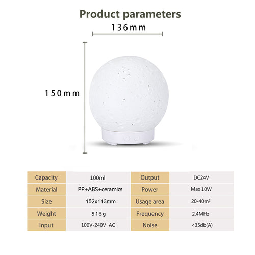Ceramic-Cover Ultrasonic Aroma Diffuser