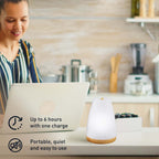 Pursonic Essential Oil Wellness Bundle — Diffuser, 6 Oils & Lava Bracelet